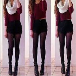 Dressy black high waisted short